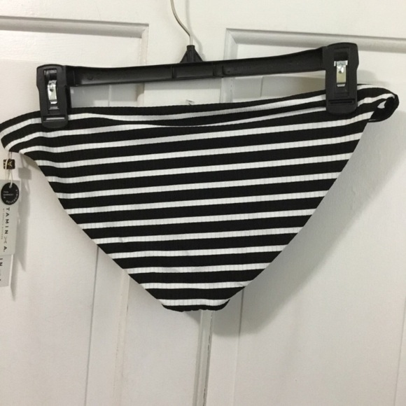 Vitamin A Luciana Full Coverage Bottom Marin Stripe Black@ - Picture 4 of 10
